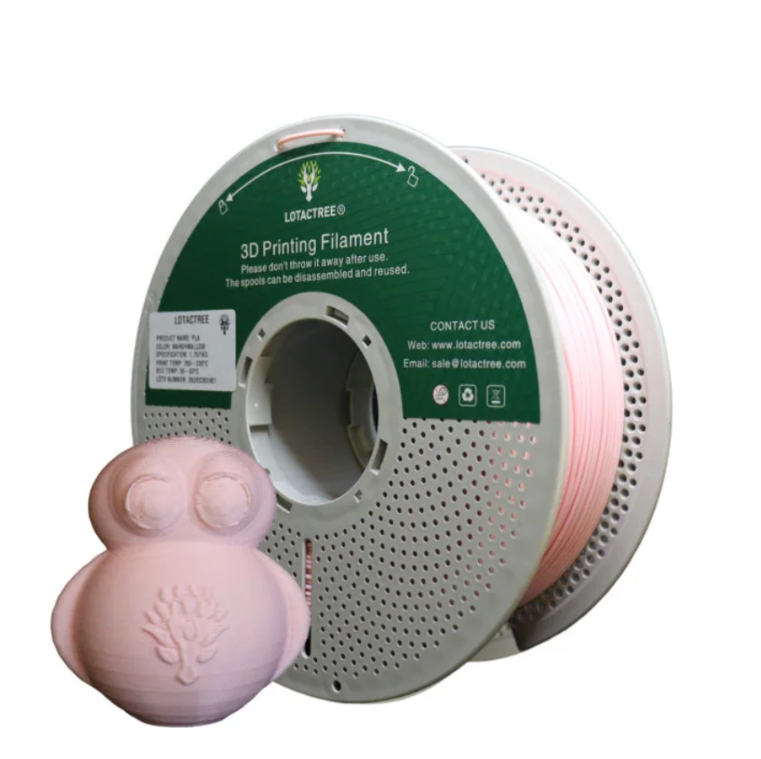 PLA Marshmallow - Diâmetro 1,75mm Bobine 1kg - Lotactree