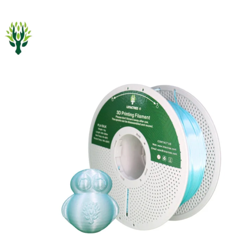 PLA SILK Cyan - Diâmetro 1,75mm Bobine 1kg - Lotactree