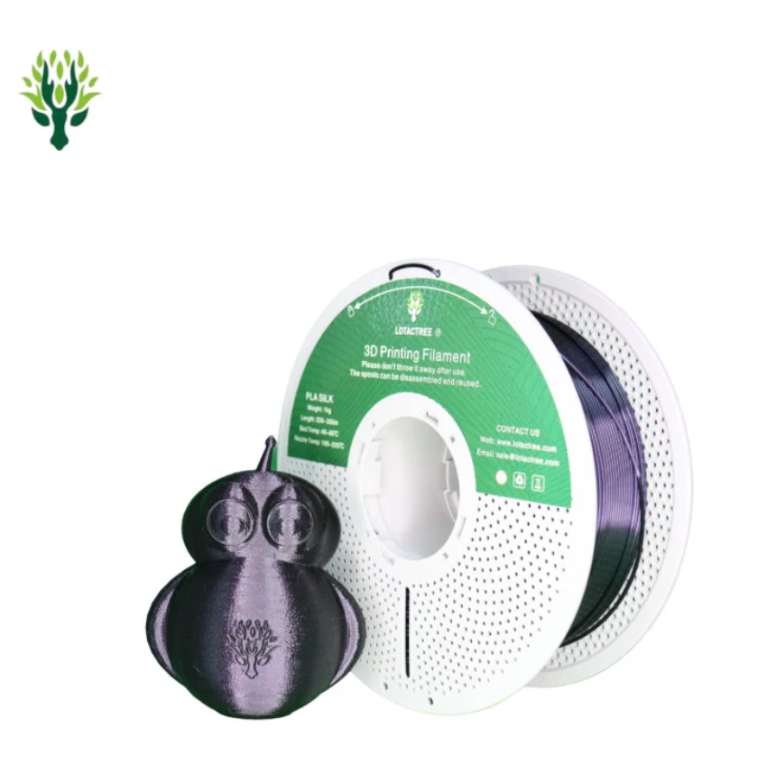 PLA SILK Black - Diâmetro 1,75mm Bobine 1kg - Lotactree