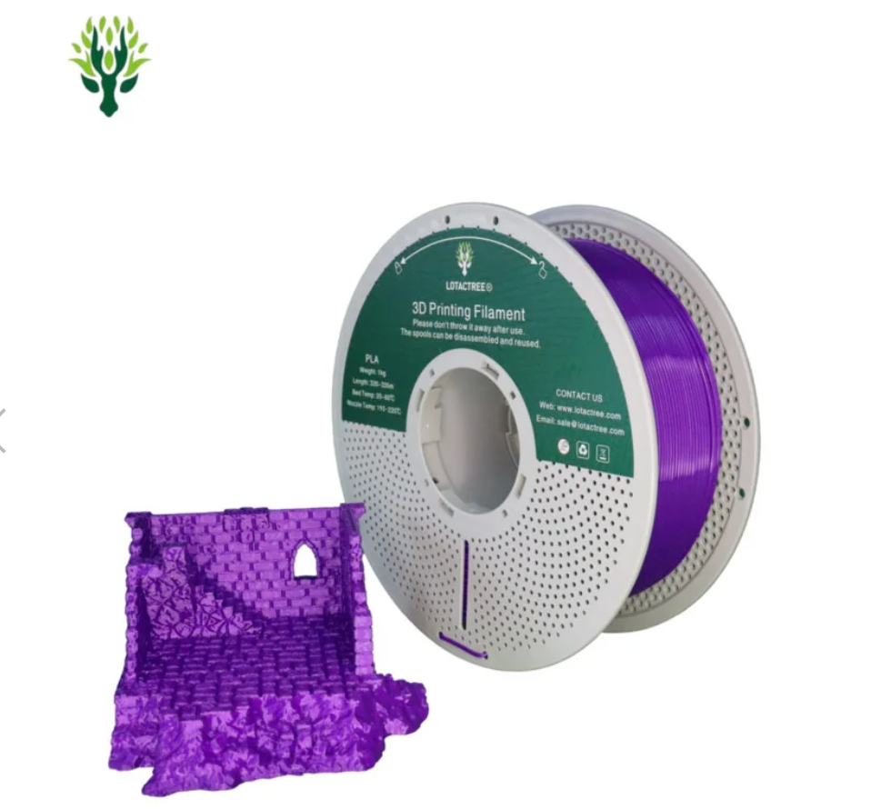 PLA Purple - Diâmetro 1,75mm Bobine 1kg - Lotactree