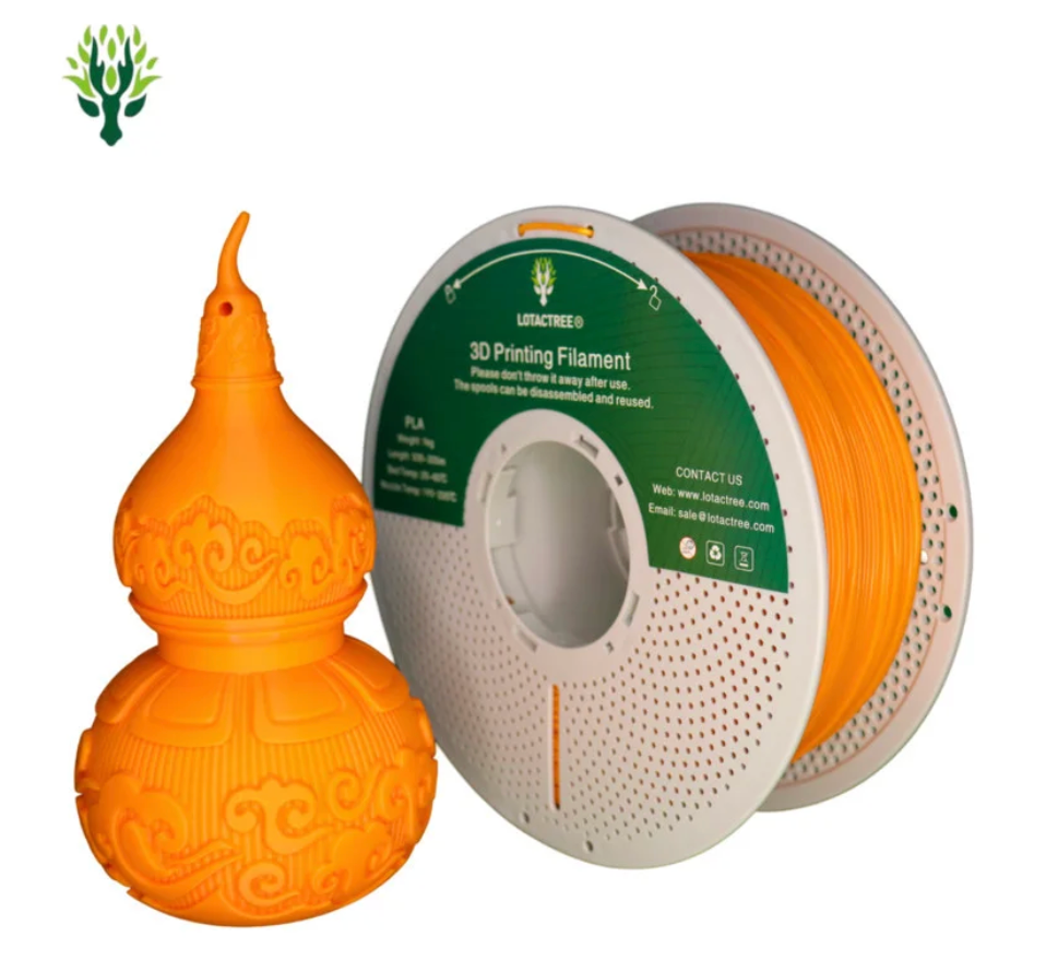 PLA Orange - Diâmetro 1,75mm Bobine 1kg - Lotactree