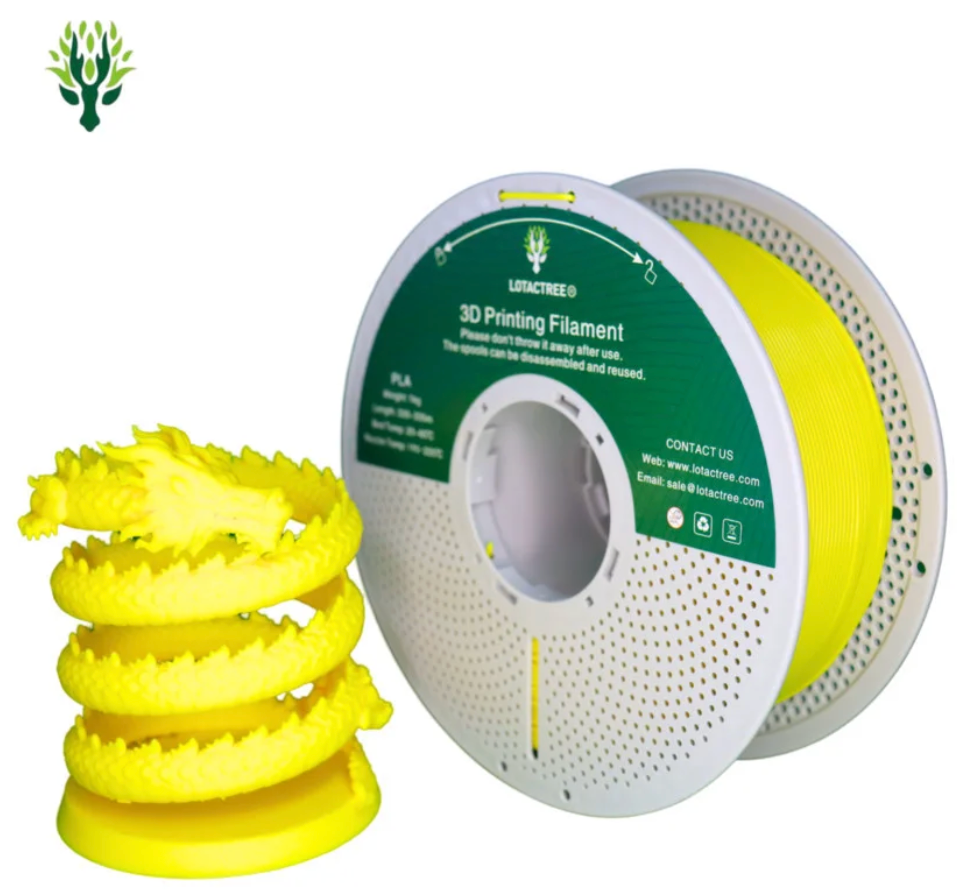 PLA Lego Yellow - Diâmetro 1,75mm Bobine 1kg - Lotactree