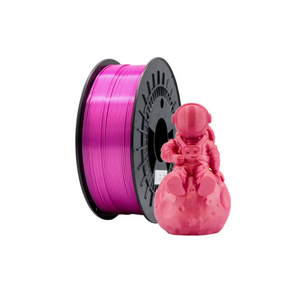 PLA SILK Pink - Diâmetro 1,75mm Bobine 1kg - Filament 3D