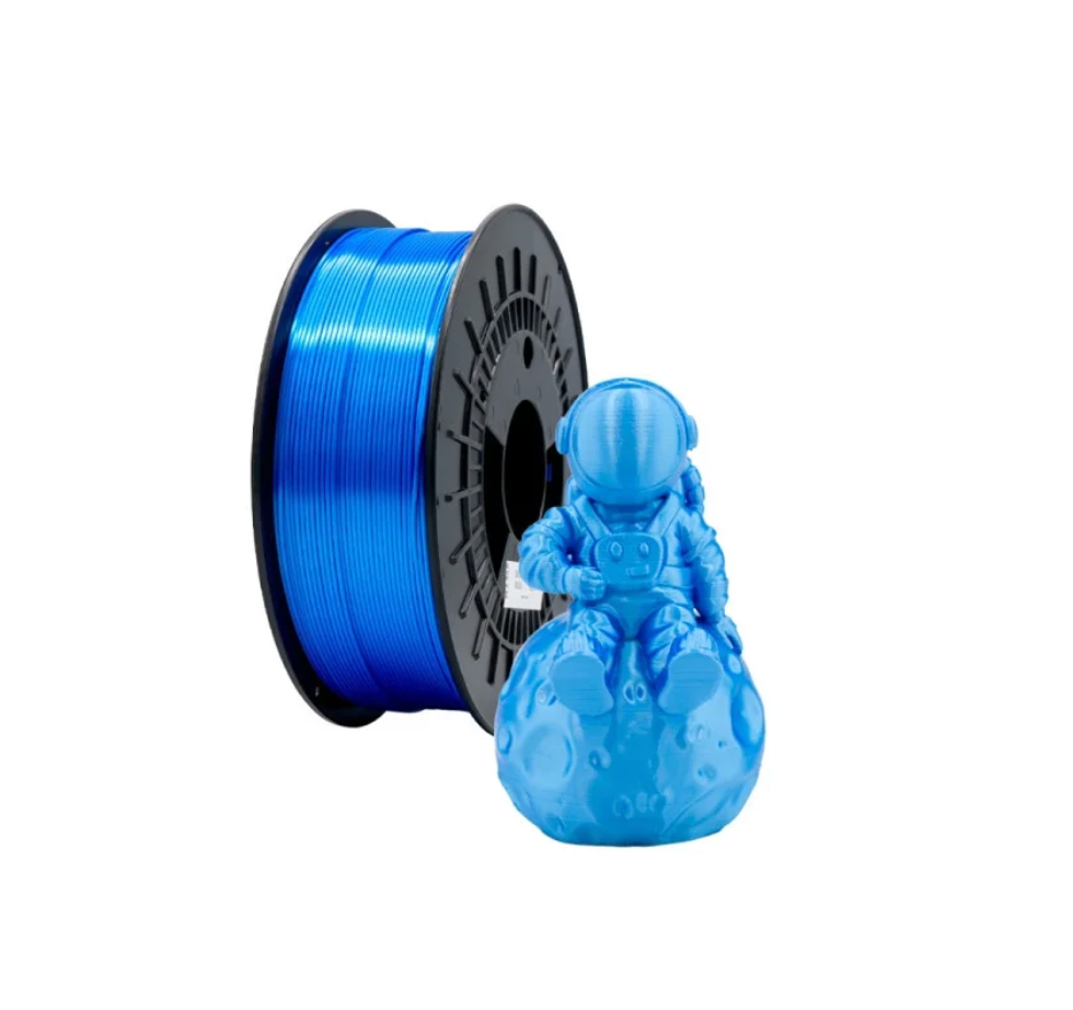 PLA SILK Blue - Diâmetro 1,75mm Bobine 1kg - Filament 3D