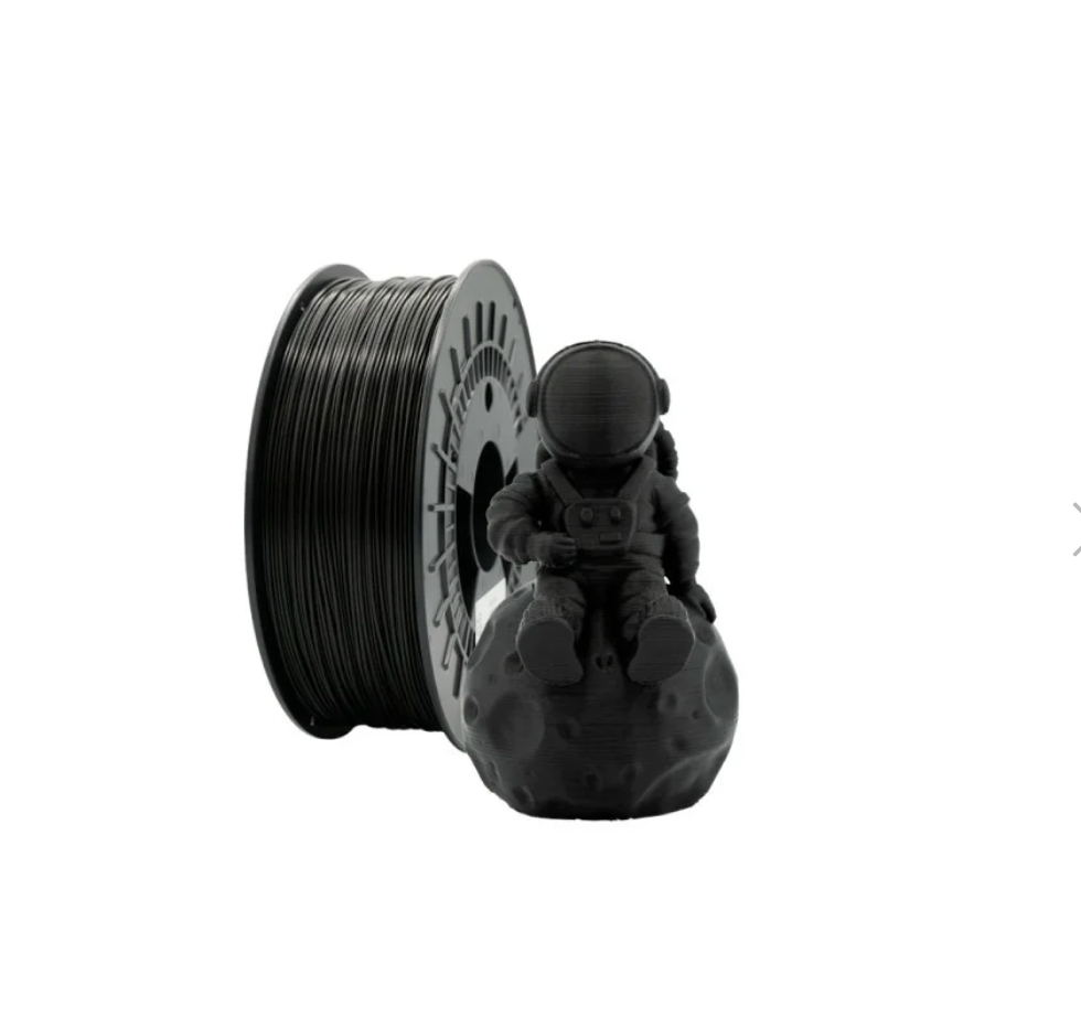 PLA MATTE Black - Diâmetro 1,75mm Bobine 1kg - Filament 3D