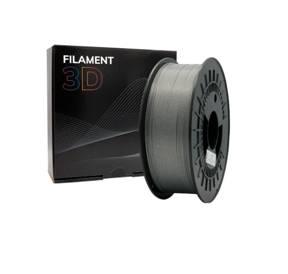 PLA GLITTER Silver- Diâmetro 1,75mm Bobine 1kg - Filament 3D