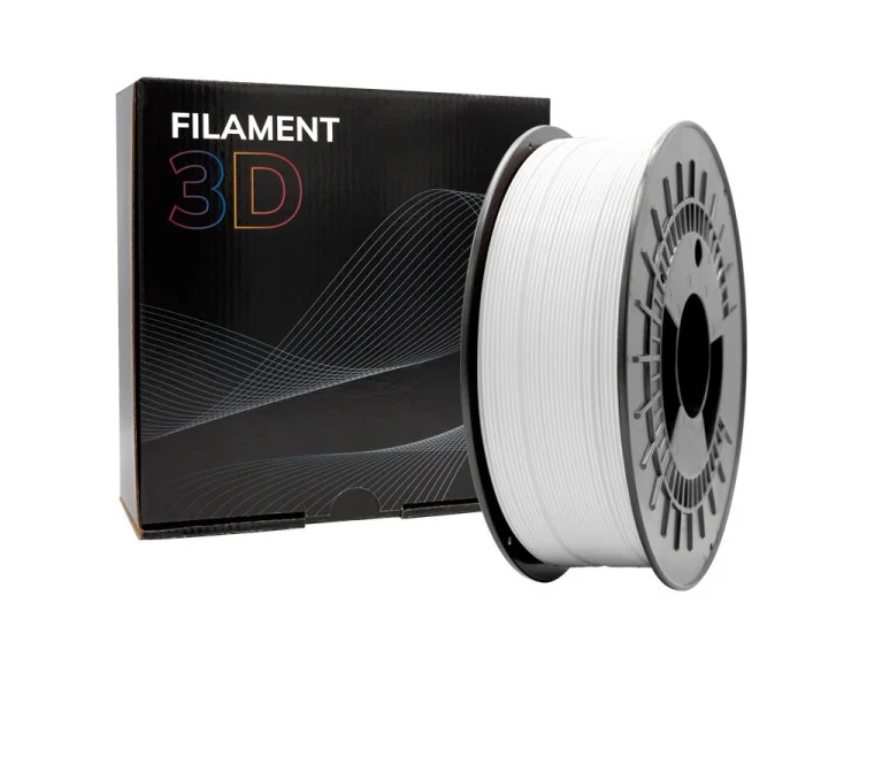 PLA MATTE White - Diâmetro 1,75mm Bobine 1kg - Filament 3D