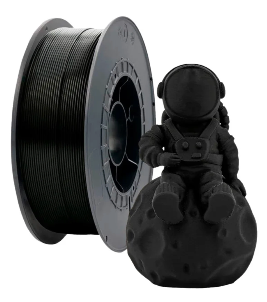 PLA Black - Diâmetro 1,75mm Bobine 1kg - Filament 3D