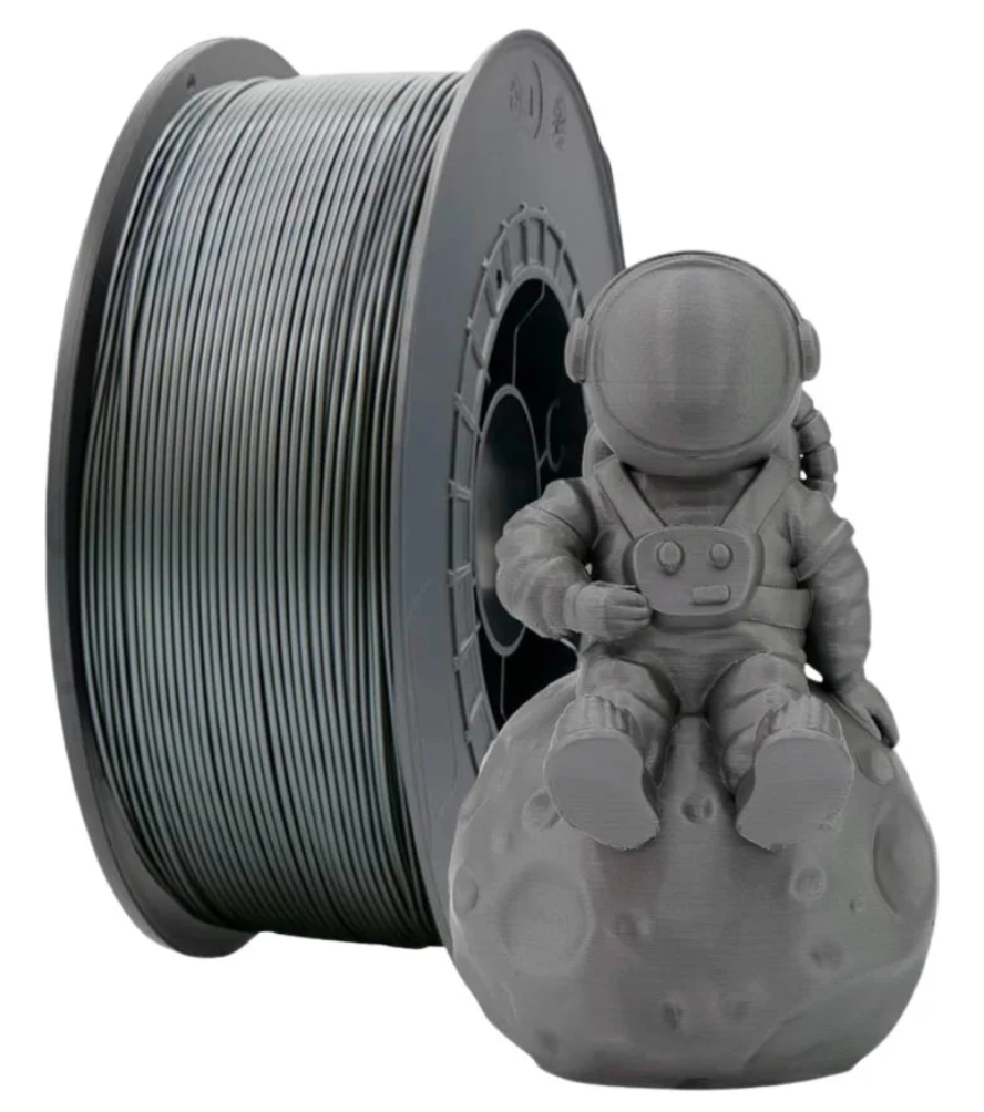 PLA Silver - Diâmetro 1,75mm Bobine 1kg - Filament 3D