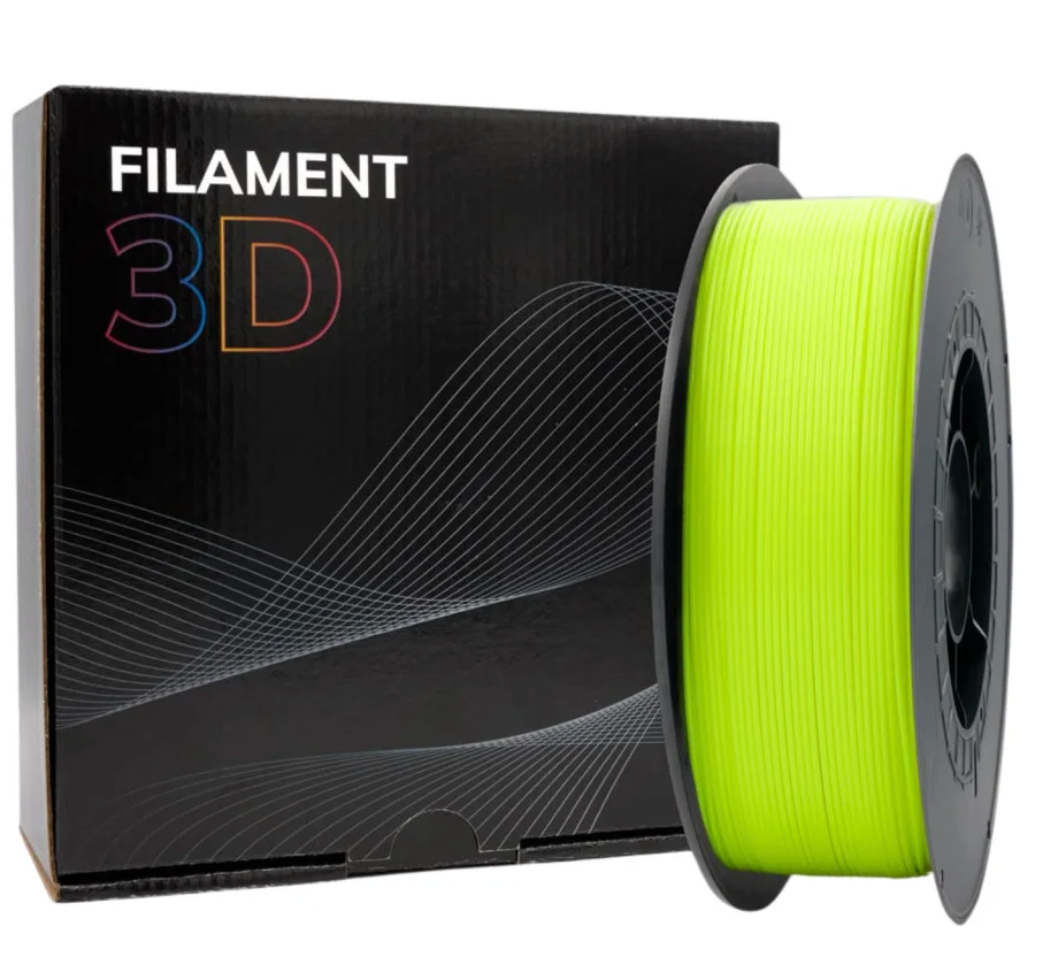 PLA Fluor Yellow - Diâmetro 1,75mm Bobine 1kg - Filament 3D