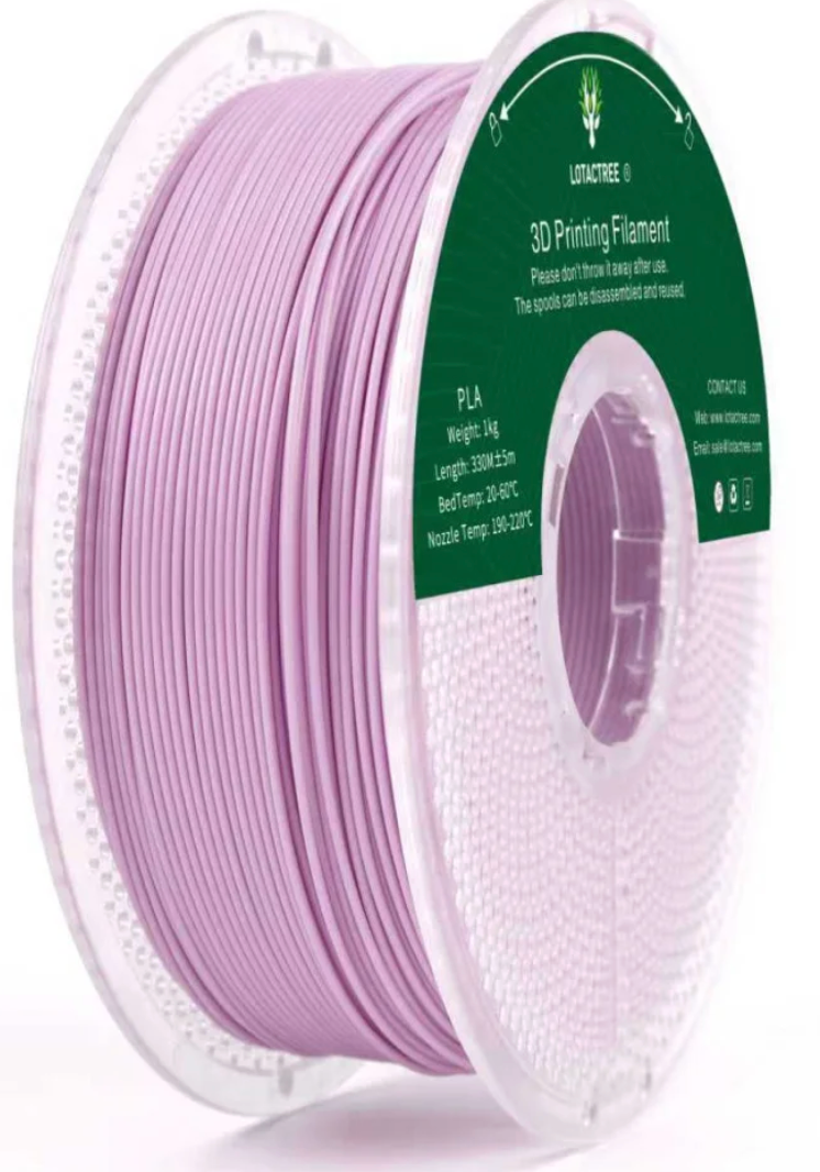 PLA Light Purple - Diâmetro 1,75mm Bobine 1kg - Lotactree