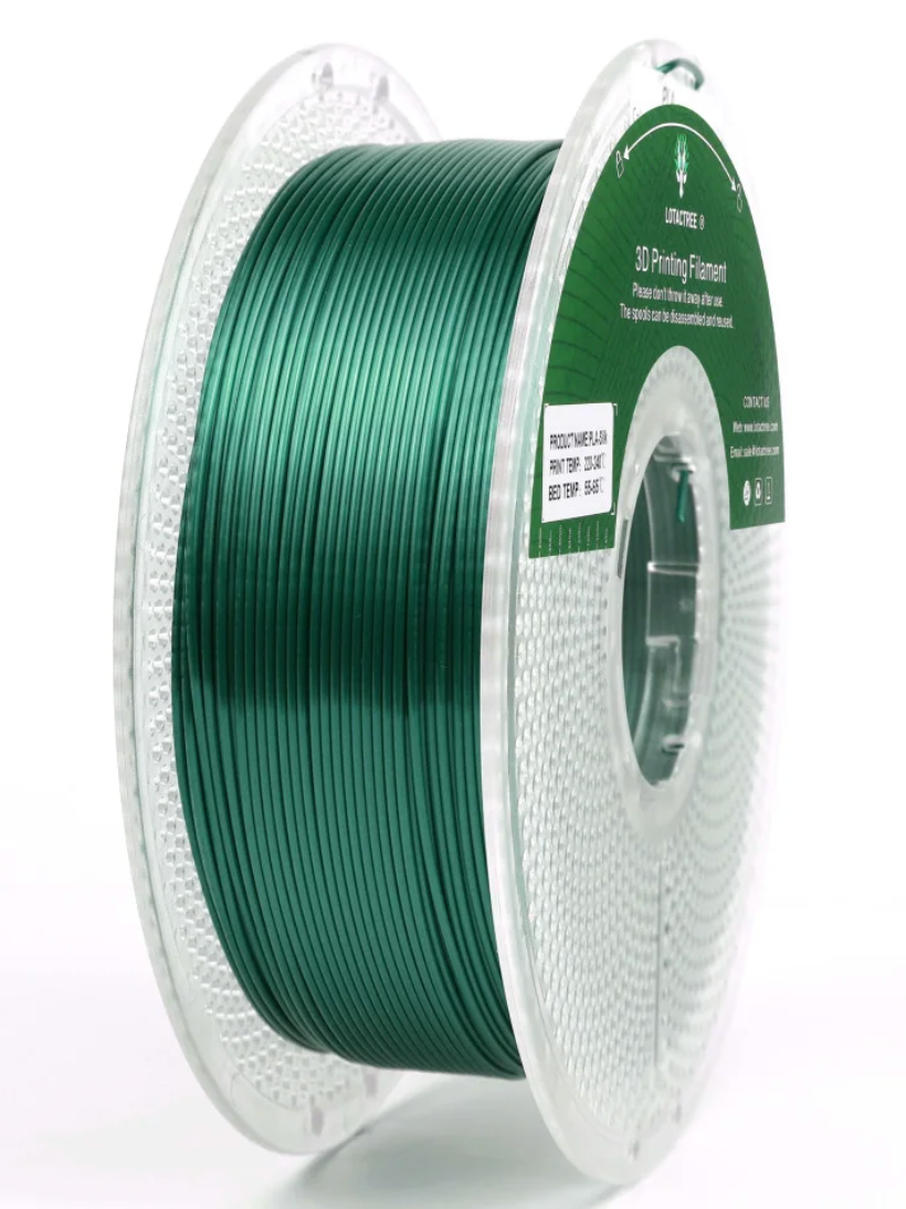 PLA SILK Ink Green - Diâmetro 1,75mm Bobine 1kg - Lotactree