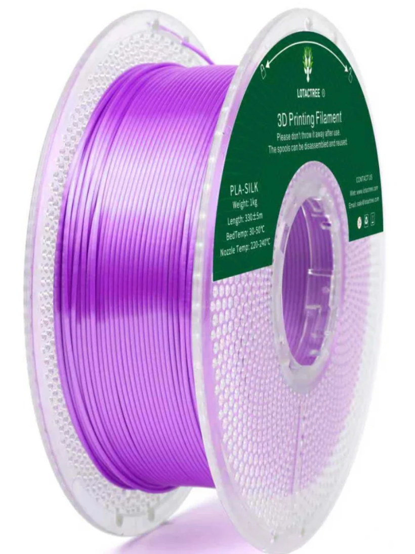 PLA SILK Purple Red - Diâmetro 1,75mm Bobine 1kg - Lotactree