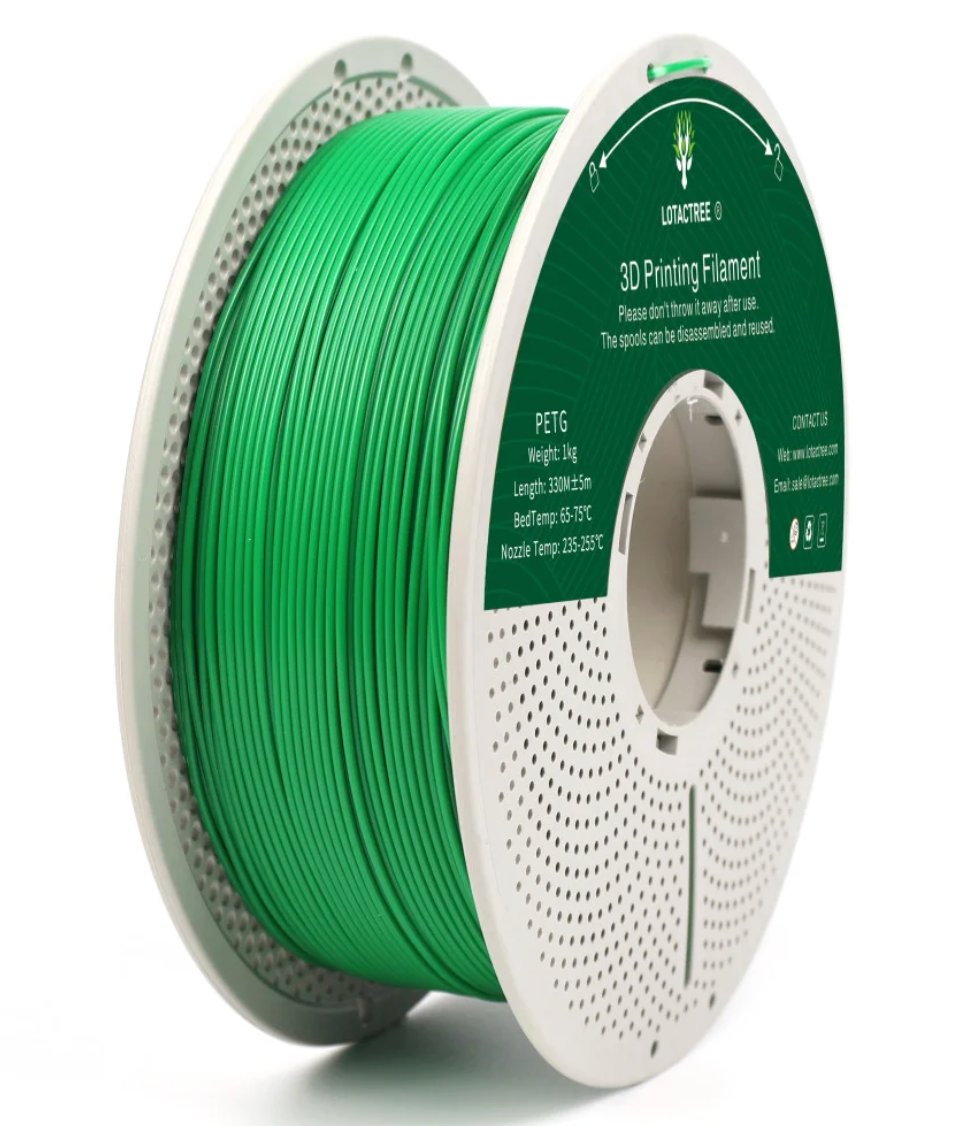 PETG Green - Diâmetro 1,75mm Bobine 1kg - Lotactree